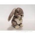 Grey Plush Rabbit super soft